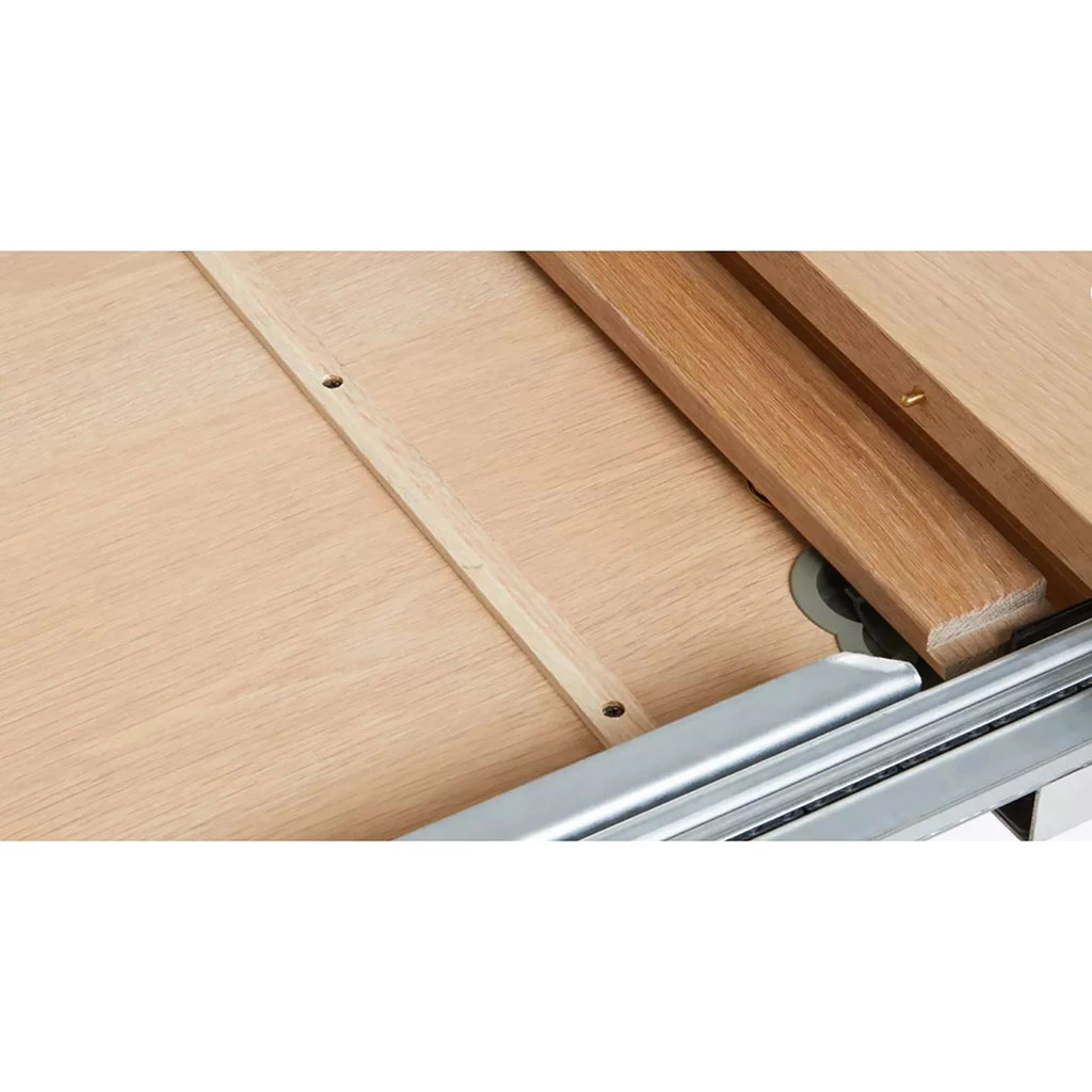 Unique Table à Manger Placage Chêne Naturel 160x90cm - Amalfi 6 Unique Table à Manger Placage Chêne Naturel 160x90cm - Amalfi – Image 4