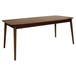 AC Design Table à Manger Extensible En Bois D'hévéa Marron 180-219cmx90cm - Montreux
