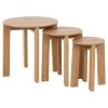 AC Design Table D'appoint Gigognes (lot De 3) En Chêne Naturel - Maxime -Sema Design Boutique 648443 FRN01 WEB
