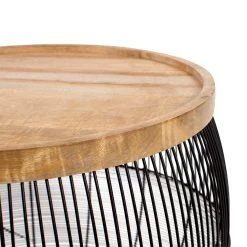 SEMA DESIGN Table Basse (lot De 2) En Manguier Naturel Et Fer Noir - Kleia 8 SEMA DESIGN Table Basse (lot De 2) En Manguier Naturel Et Fer Noir - Kleia -Sema Design Boutique 72265 DET02 WEB