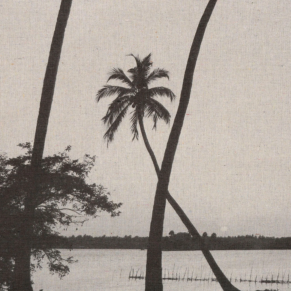 SEMA DESIGN Toile Palmier Toil-imp Gris En Tissu 5 SEMA DESIGN Toile Palmier Toil-imp Gris En Tissu – Image 3