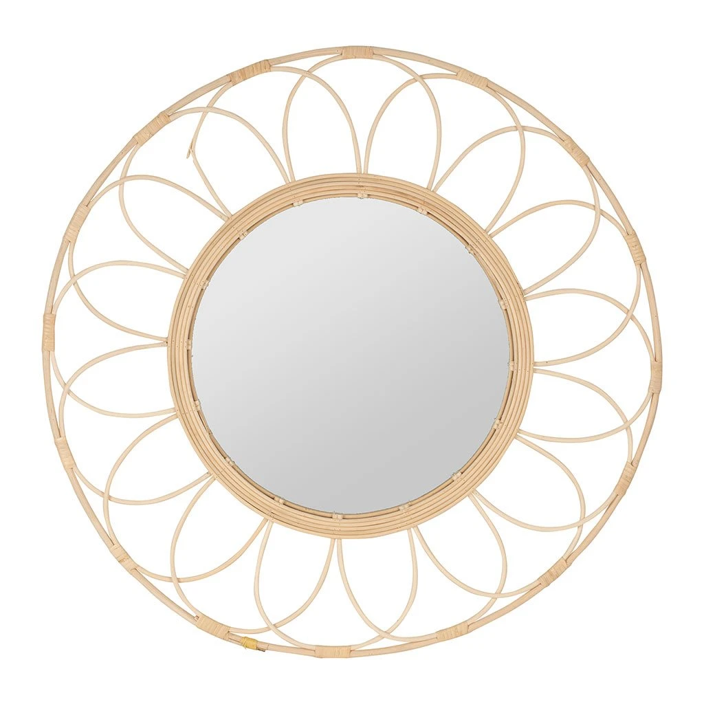 SEMA DESIGN Miroir Rosace Rotin Naturel D62.5cm 3 SEMA DESIGN Miroir Rosace Rotin Naturel D62.5cm