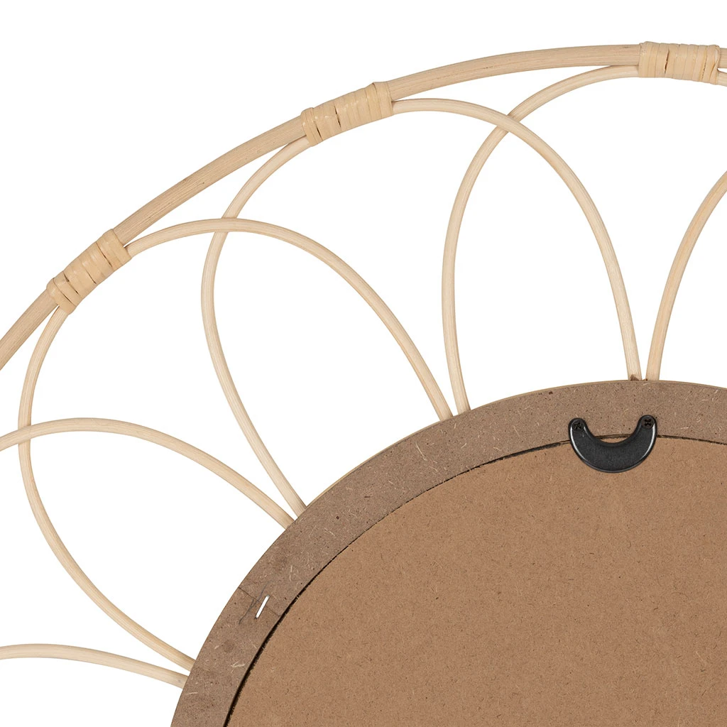 SEMA DESIGN Miroir Rosace Rotin Naturel D62.5cm 5 SEMA DESIGN Miroir Rosace Rotin Naturel D62.5cm – Image 3