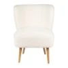 SEMA DESIGN Fauteuil Bouclette Blanc Crème - Elément 1 SEMA DESIGN Fauteuil Bouclette Blanc Crème - Elément -Sema Design Boutique 74388 DEB WEB