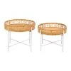 SEMA DESIGN Table Basse (lot De 2) En Rotin Naturel Et Fer Blanc - Element 1 SEMA DESIGN Table Basse (lot De 2) En Rotin Naturel Et Fer Blanc - Element -Sema Design Boutique 74931 DEB WEB