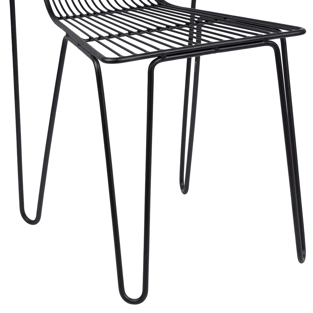 SEMA DESIGN Chaise Salle à Manger En Fer Noir - Sevent's 5 SEMA DESIGN Chaise Salle à Manger En Fer Noir - Sevent's – Image 3