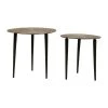 SEMA DESIGN Table Basse Gigogne (lot De 2) En Fer Mordoré Texturé - Solor 1 SEMA DESIGN Table Basse Gigogne (lot De 2) En Fer Mordoré Texturé - Solor -Sema Design Boutique 75408 DEB WEB