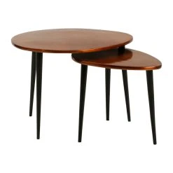 SEMA DESIGN Table Basse Gigogne (lot De 2) En Aluminium Bronze Cuivré -Sema Design Boutique 75411 DET02 WEB