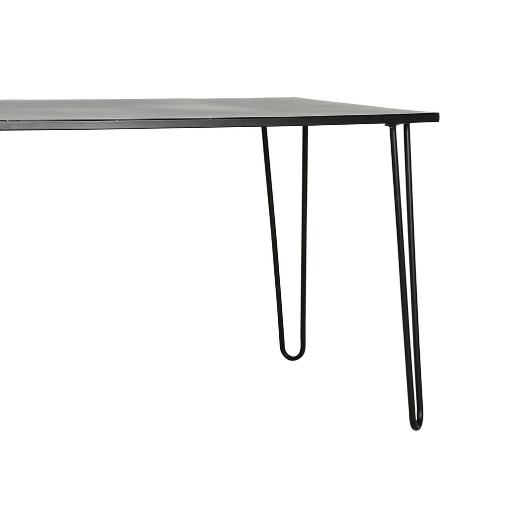 SEMA DESIGN Table à Manger En Fer Noir 120x77 Cm - Sevent's 5 SEMA DESIGN Table à Manger En Fer Noir 120x77 Cm - Sevent's – Image 3