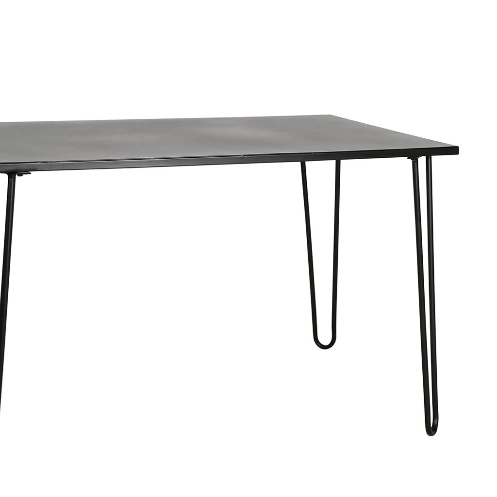 SEMA DESIGN Table à Manger En Fer Noir 120x77 Cm - Sevent's 6 SEMA DESIGN Table à Manger En Fer Noir 120x77 Cm - Sevent's – Image 4