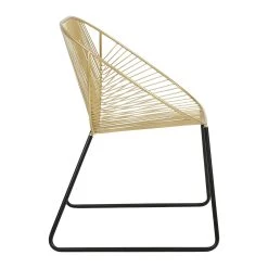 SEMA DESIGN Chaise En Fer Noir Et Doré - Palmchik -Sema Design Boutique 75479 DET02 WEB