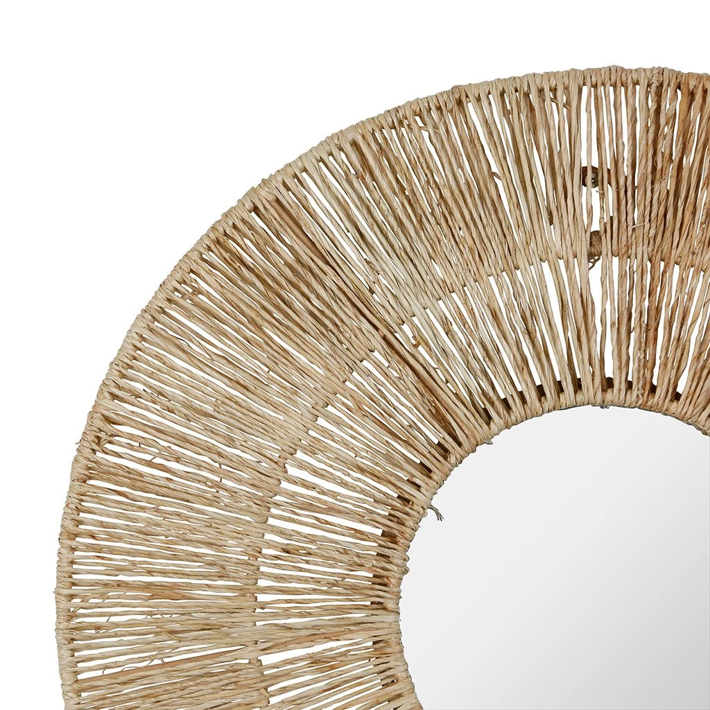 SEMA DESIGN Miroir Rond Joya Naturel D40cm En Jute 4 SEMA DESIGN Miroir Rond Joya Naturel D40cm En Jute – Image 2