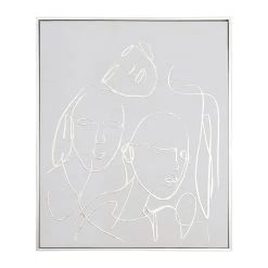 SEMA DESIGN Tableau Visages Gallery Dore 50x60cm