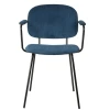 Zago Fauteuil En Velours Côtelé Bleu Foncé - Aston 2 Zago Fauteuil En Velours Côtelé Bleu Foncé - Aston -Sema Design Boutique 75864 646233 frn01