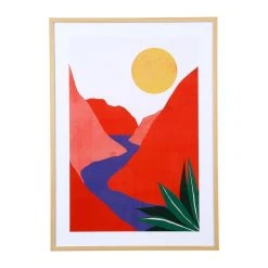 SEMA DESIGN Cadre Deco Encadré Riviere Multicolore 52x72cm