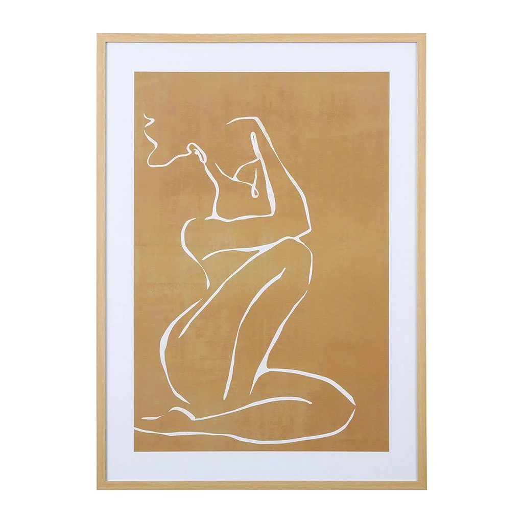 SEMA DESIGN Cadre Deco Encadré Femme Beige 52x72cm 3 SEMA DESIGN Cadre Deco Encadré Femme Beige 52x72cm