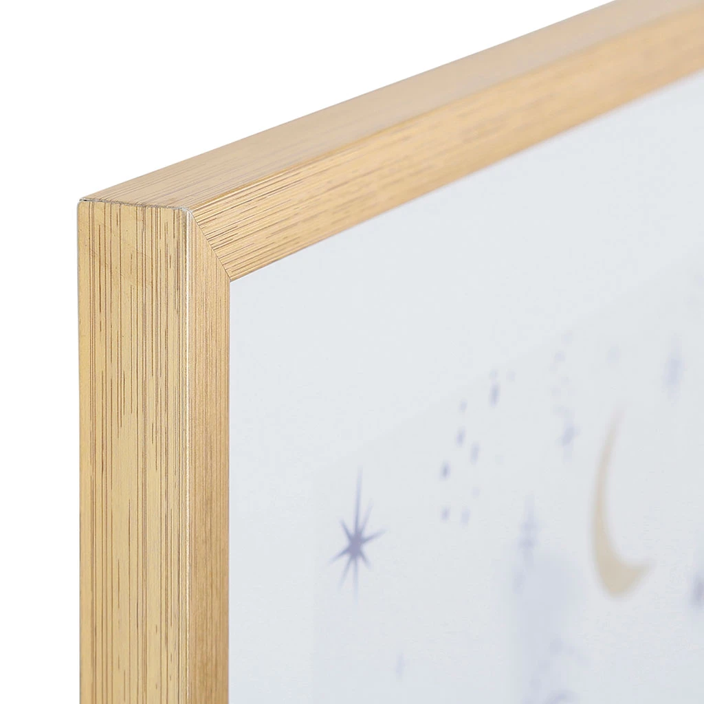 SEMA DESIGN Cadre Deco Encadré Femme Vision Bleu Et Doré 42x52cm 4 SEMA DESIGN Cadre Deco Encadré Femme Vision Bleu Et Doré 42x52cm – Image 2