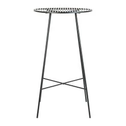 SEMA DESIGN Table Haute Ronde En Fer Noir H109cm - Palmchik