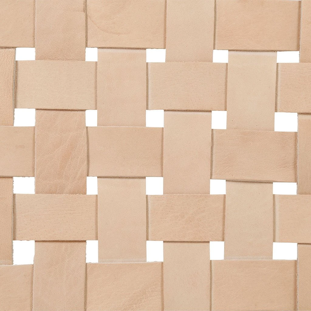 SEMA DESIGN Banc En Bois Et Cuir Tressé Nude 8 SEMA DESIGN Banc En Bois Et Cuir Tressé Nude – Image 6