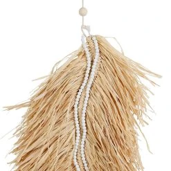 SEMA DESIGN Deco Murale Feuille Cuzco Naturel 38x68cm Raphia -Sema Design Boutique 76021 DET01 WEB