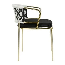 SEMA DESIGN Fauteuil En Fer Doré Et Assise Coton - Cobalt 10 SEMA DESIGN Fauteuil En Fer Doré Et Assise Coton - Cobalt -Sema Design Boutique 76039 DET02 WEB