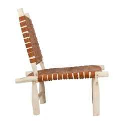 SEMA DESIGN Fauteuil En Cuir Brun Et Bois D'eucalyptus - Cuir 9 SEMA DESIGN Fauteuil En Cuir Brun Et Bois D'eucalyptus - Cuir -Sema Design Boutique 76484 DET02 WEB