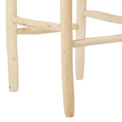 SEMA DESIGN Chaise De Bar En Cuir Brun Et Bois D'eucalyptus - Cuir 10 SEMA DESIGN Chaise De Bar En Cuir Brun Et Bois D'eucalyptus - Cuir -Sema Design Boutique 76487 DET03 WEB