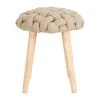 SEMA DESIGN Tabouret Naturel En Lin Et Pin - Element 1 SEMA DESIGN Tabouret Naturel En Lin Et Pin - Element -Sema Design Boutique 76835 DEB WEB
