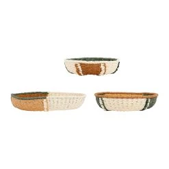 SEMA DESIGN Deco Murale Ronde Panier X3 Vert, Brun Et Corail En Corde - Sweet Leaves 8 SEMA DESIGN Deco Murale Ronde Panier X3 Vert, Brun Et Corail En Corde - Sweet Leaves -Sema Design Boutique 77033 DET02 WEB