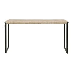 SEMA DESIGN Banc En Jute Naturel Et Fer Noir - Madeira