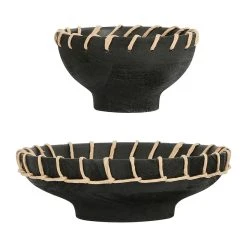 SEMA DESIGN Coupes X2 Noir Et Bois De Manguier -madeira