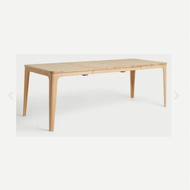 Unique Allonge Placage Chêne Naturel 90x50cm - Amalfi 4 Unique Allonge Placage Chêne Naturel 90x50cm - Amalfi – Image 2