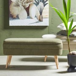 SEMA DESIGN Banc Coffre En Tissu Kaki - Elément -Sema Design Boutique 9ded7 banc coffre en tissu kaki