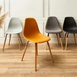 Home Déco Factory Chaise De Salle à Manger Scandinave Moutarde - Phenix 13 Home Déco Factory Chaise De Salle à Manger Scandinave Moutarde - Phenix -Sema Design Boutique 9fd81 6