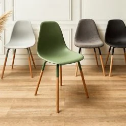 Home Déco Factory Chaise De Salle à Manger Scandinave Vert - Phenix 13 Home Déco Factory Chaise De Salle à Manger Scandinave Vert - Phenix -Sema Design Boutique a9d7a 6