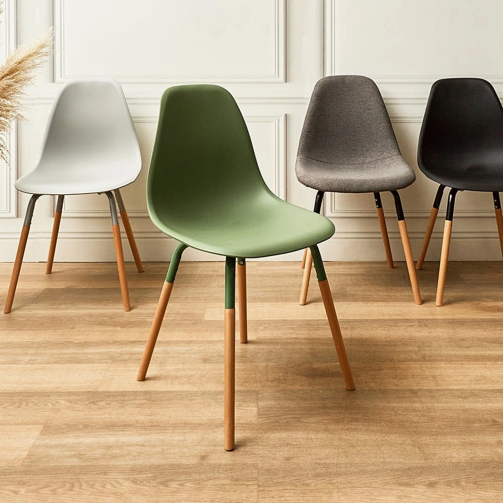 Home Déco Factory Chaise De Salle à Manger Scandinave Vert - Phenix 8 Home Déco Factory Chaise De Salle à Manger Scandinave Vert - Phenix – Image 6