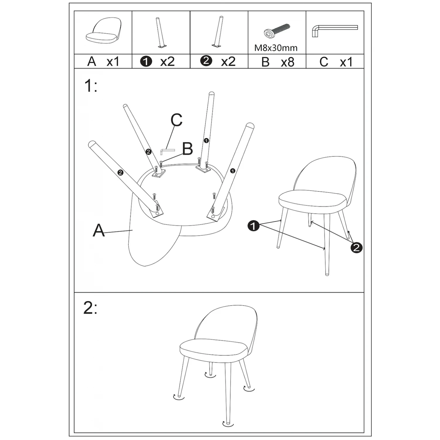 Opjet Chaise Salle à Manger En Velours Bleu Canard - Ingrid 6 Opjet Chaise Salle à Manger En Velours Bleu Canard - Ingrid – Image 4