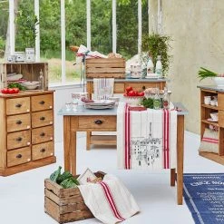 Comptoir De Famille Table à Manger En Pin Et Zinc 109cm - Terroir -Sema Design Boutique c201c uni hd terroir