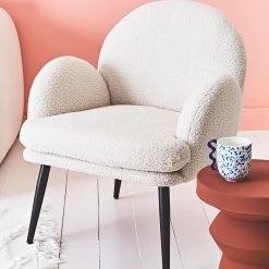 Zago Fauteuil En Tissu Effet Laine Bouclette Blanc - Oria 10 Zago Fauteuil En Tissu Effet Laine Bouclette Blanc - Oria -Sema Design Boutique cf131 amb hd fds cat23 4909