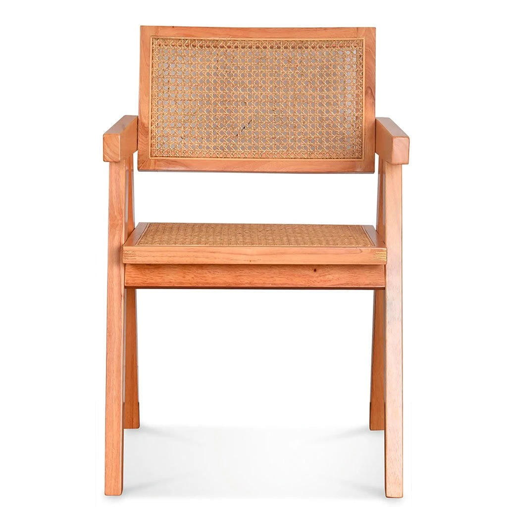 Opjet Fauteuil Rétro En Hévéa Massif Et Cannage - Friendly 4 Opjet Fauteuil Rétro En Hévéa Massif Et Cannage - Friendly – Image 2